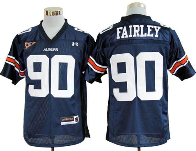 Auburn Tigers #90 Nick Fairley Navy Blue NCAA Jerseys